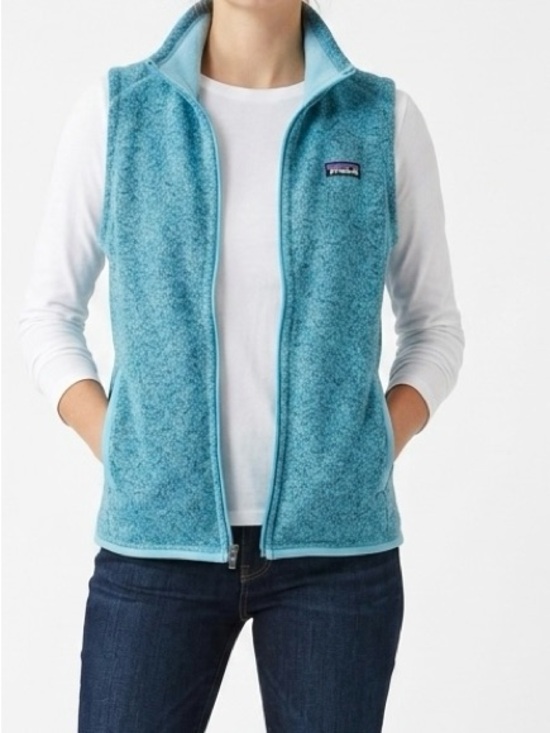 Patagonia Jackets & Blazers - Patagonia Better Sweater Fleece Vest M Turquoise Blue Knit Gorpcore Layering